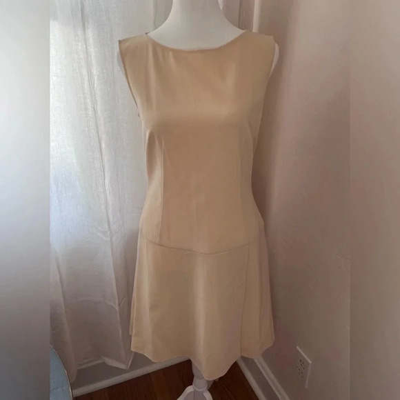 Dolce & Gabbana Virgin Wool Cream Mini Dress with belt Women Size 6 Medium IT 42 - Picture 10 of 11